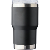 Recycled stainless steel double walled travel mug (350ml) 1267375_001 (Black)