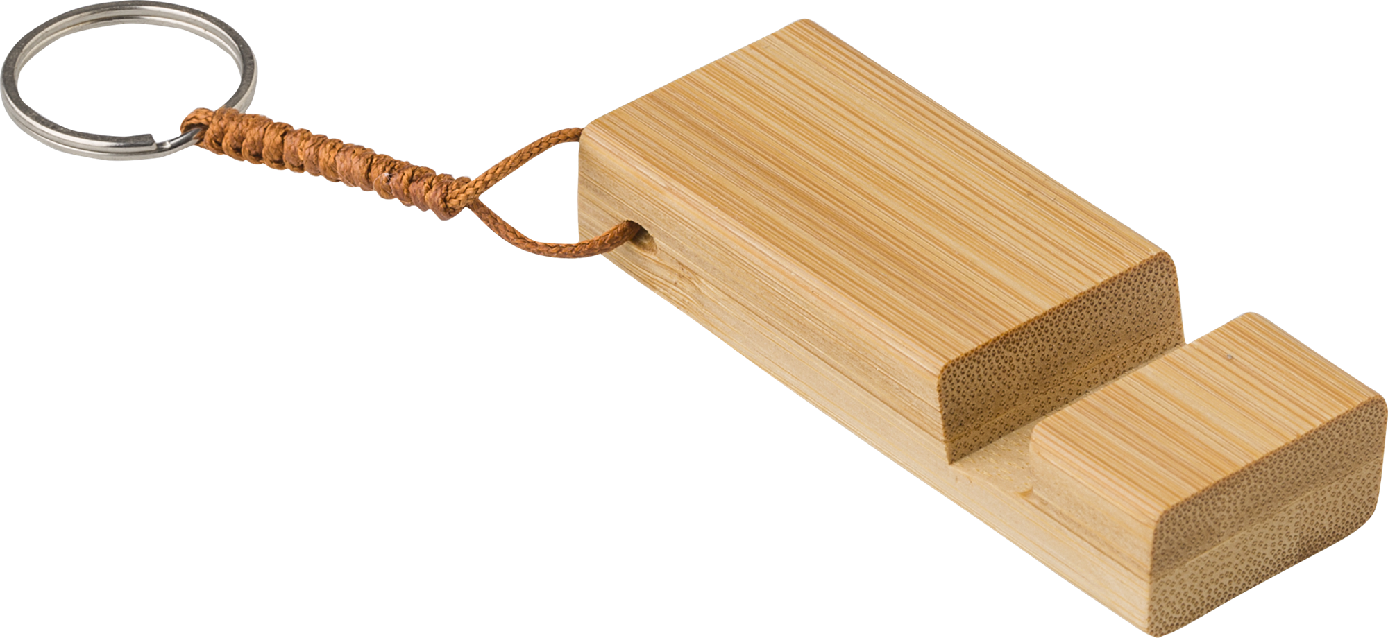 Picture of Bamboo phone stand keyring