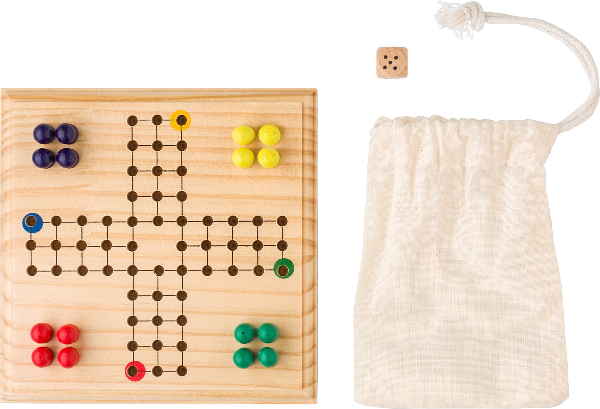 Picture of Wooden ludo game