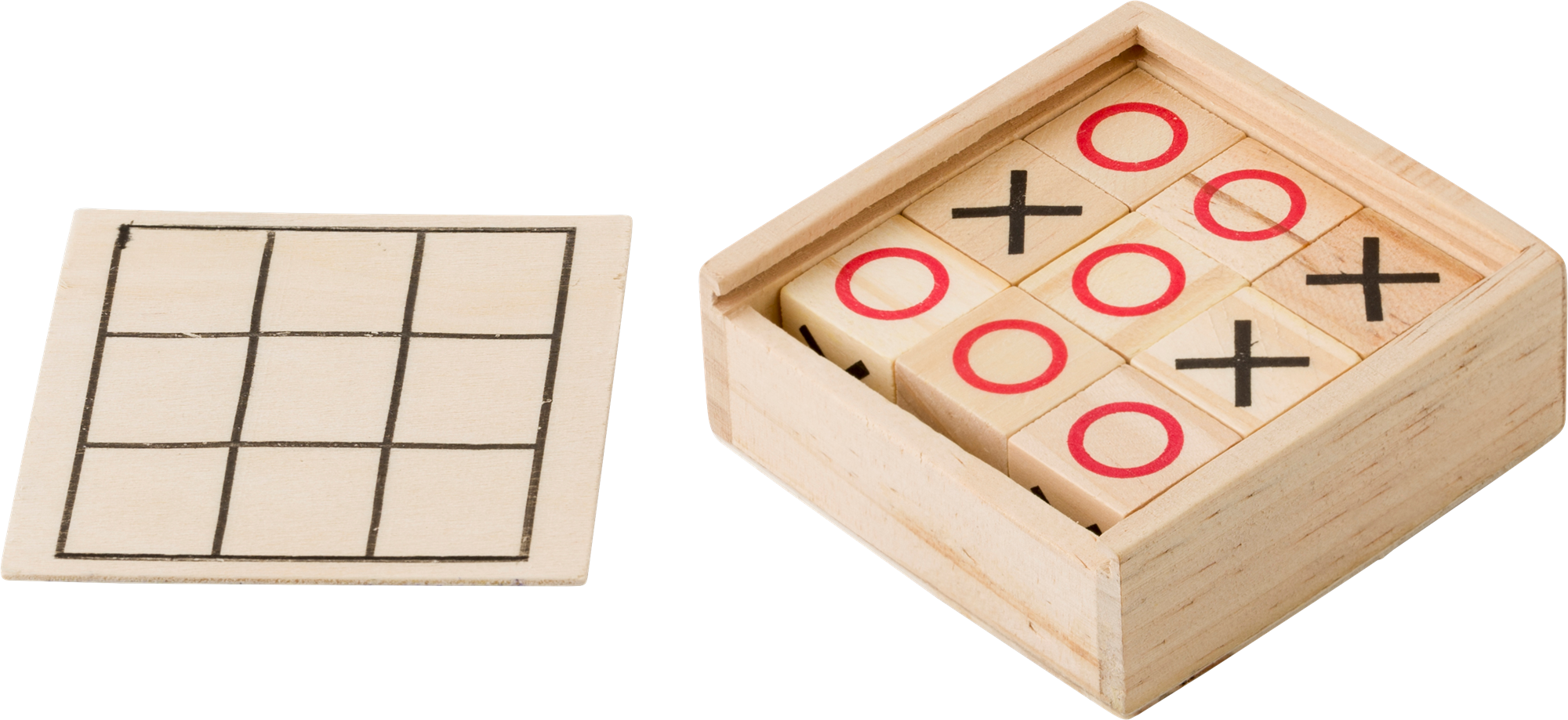 Picture of Wooden Tic Tac Toe game