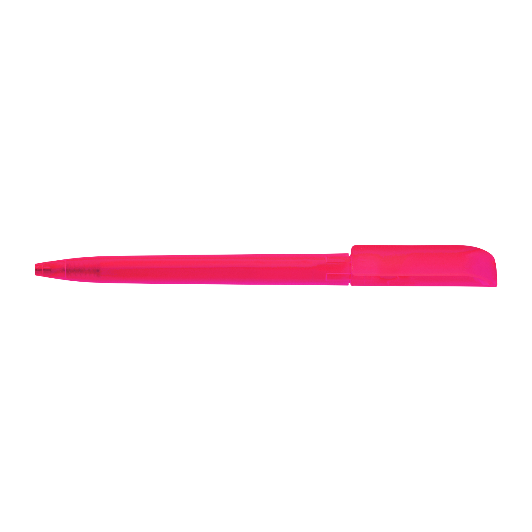 Picture of Twist action frosted plastic ballpen