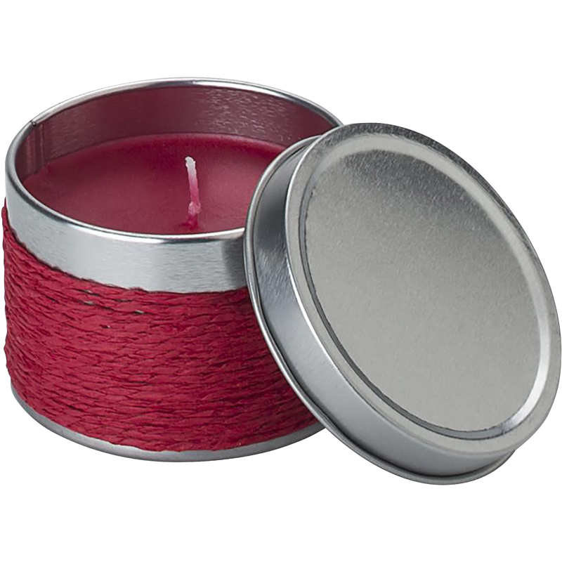 Fragranced candle in a tin 1361_008 (Red)