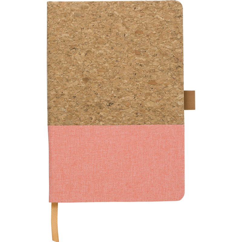 Cork and cotton notebook (approx. A5) 967381_236 (Peach)