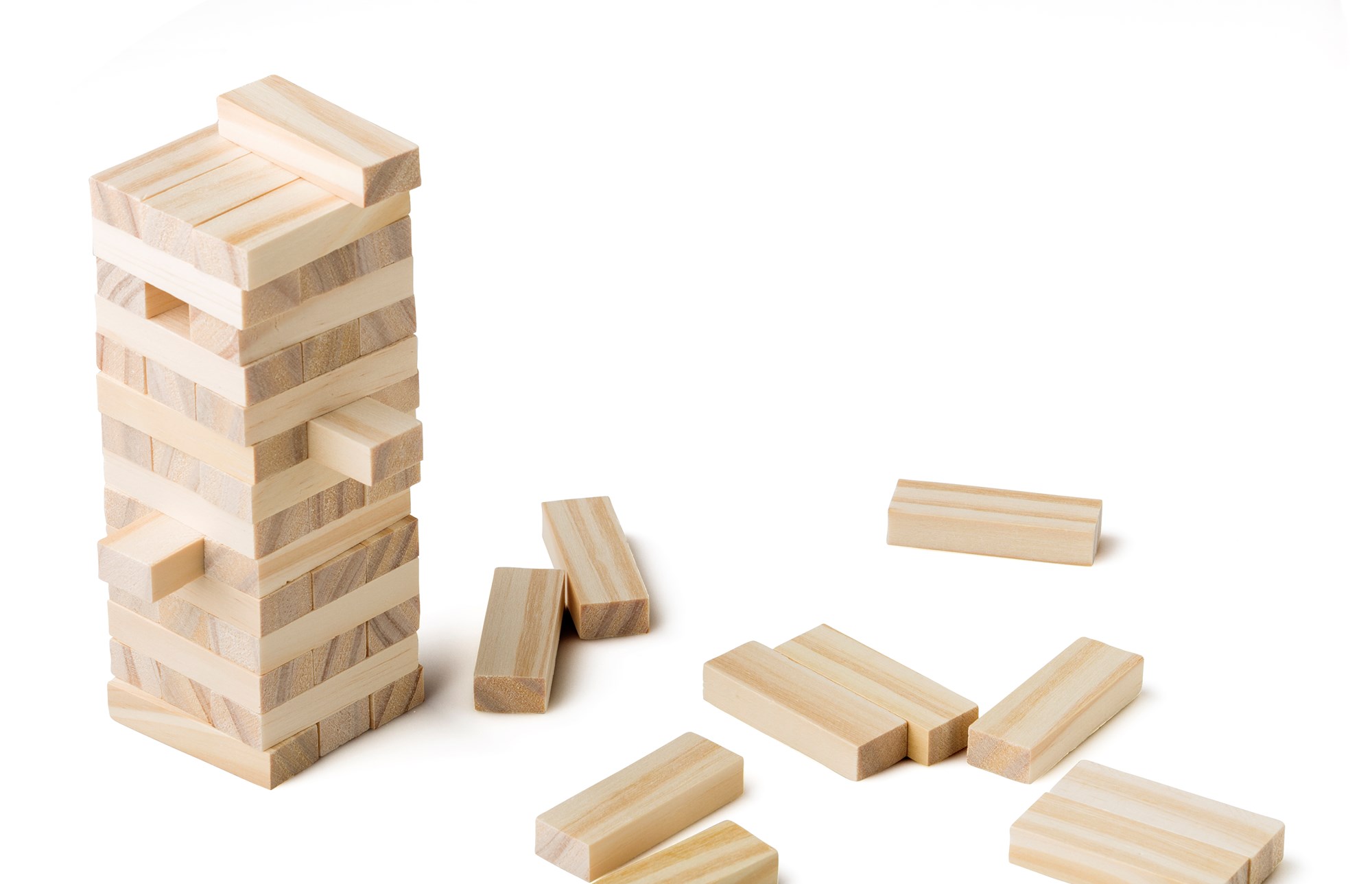 Picture of Wooden block tower game