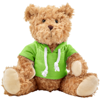 Plush teddy bear with hoodie 8182_004 (Green)