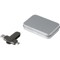 USB stick with metal case 1001765_411 (Gunmetal grey)
