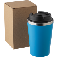 Stainless steel double walled travel mug (350ml) 1042451_018 (Light blue)