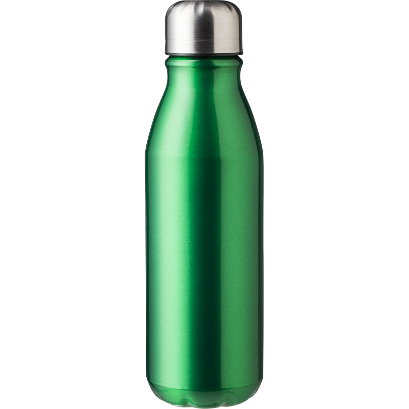 Recycled aluminium single walled bottle (550ml) 1014888_004 (Green)