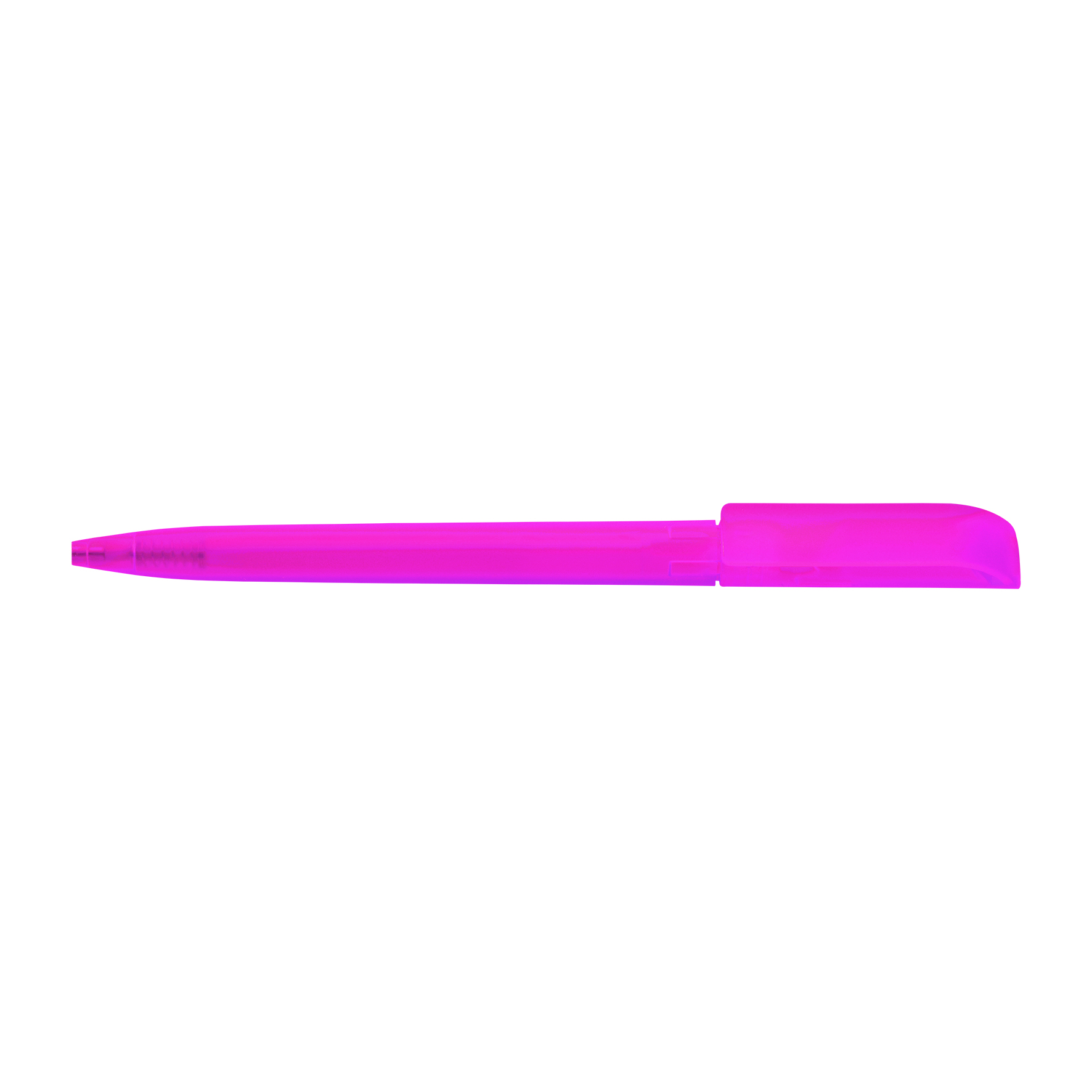 Picture of Twist action frosted plastic ballpen