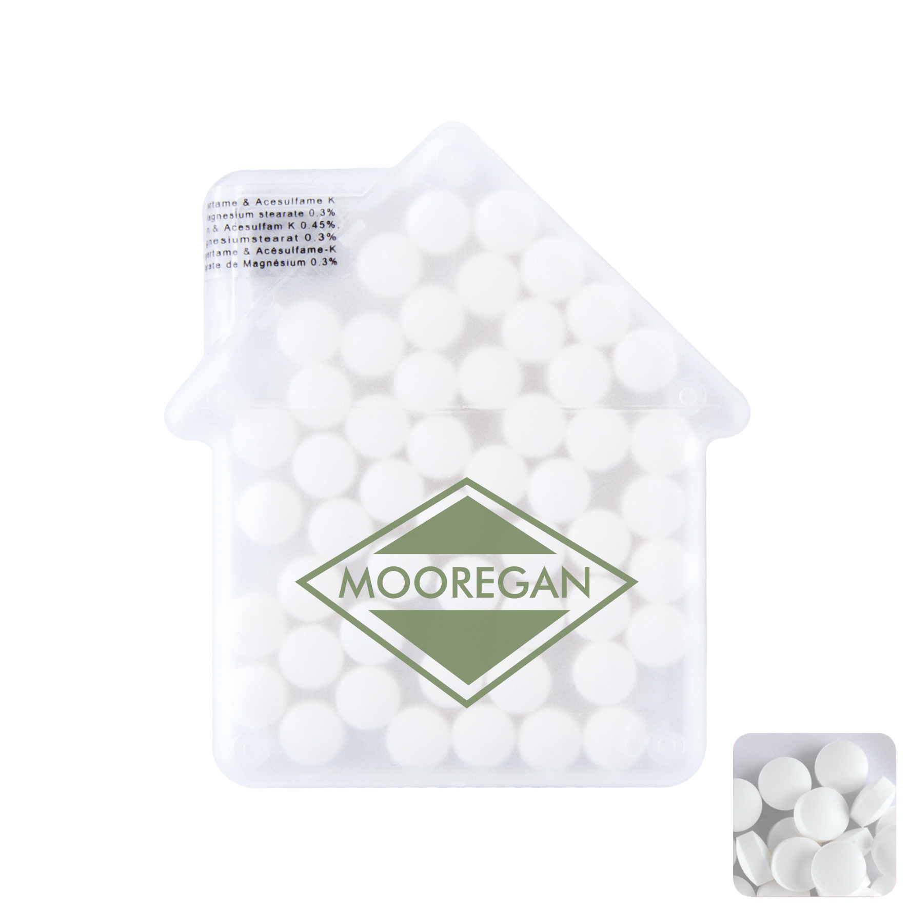 Picture of House mint card with sugar free mints