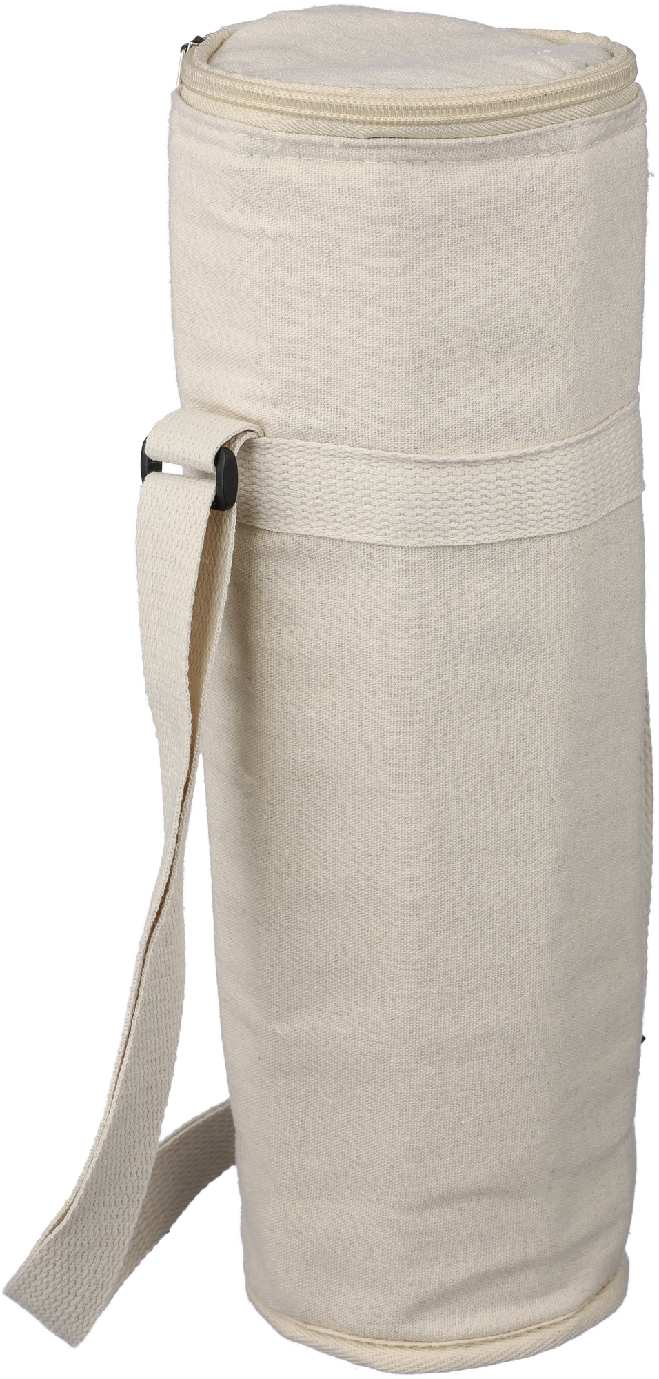 Picture of Recycled cotton cooler bag for one bottle. (270gsm/7.96oz)