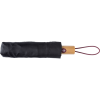 Foldable Pongee umbrella 8913_001 (Black)