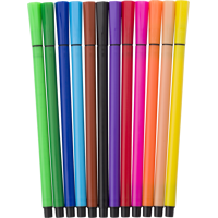 12 Water-based felt tip pens 7803_018 (Light blue)