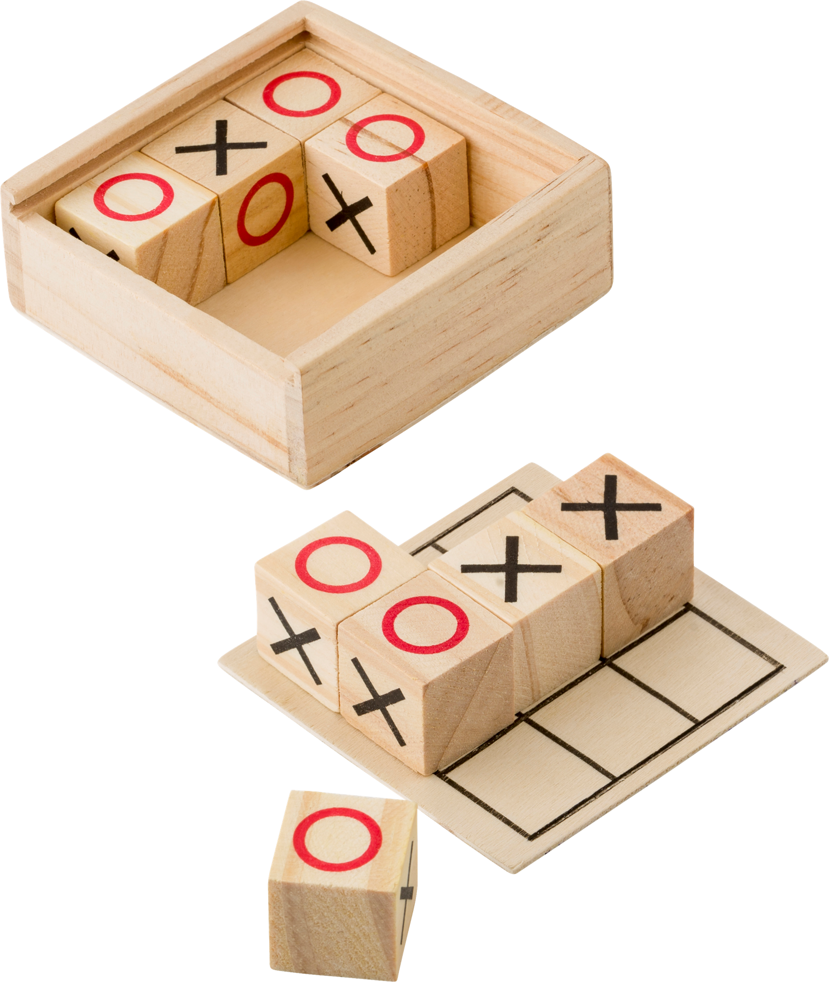 Picture of Wooden Tic Tac Toe game