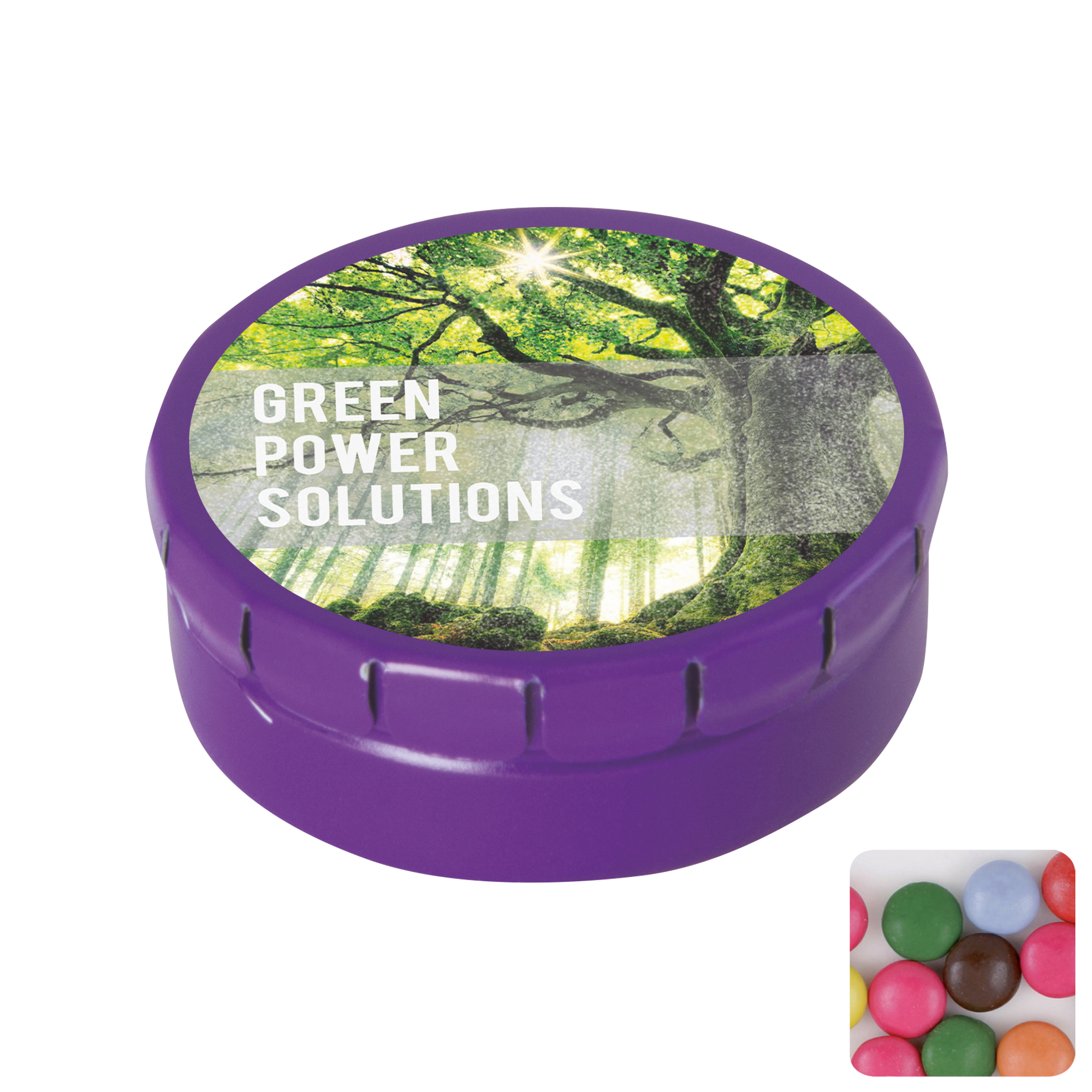 Picture of Round click tin with choco's