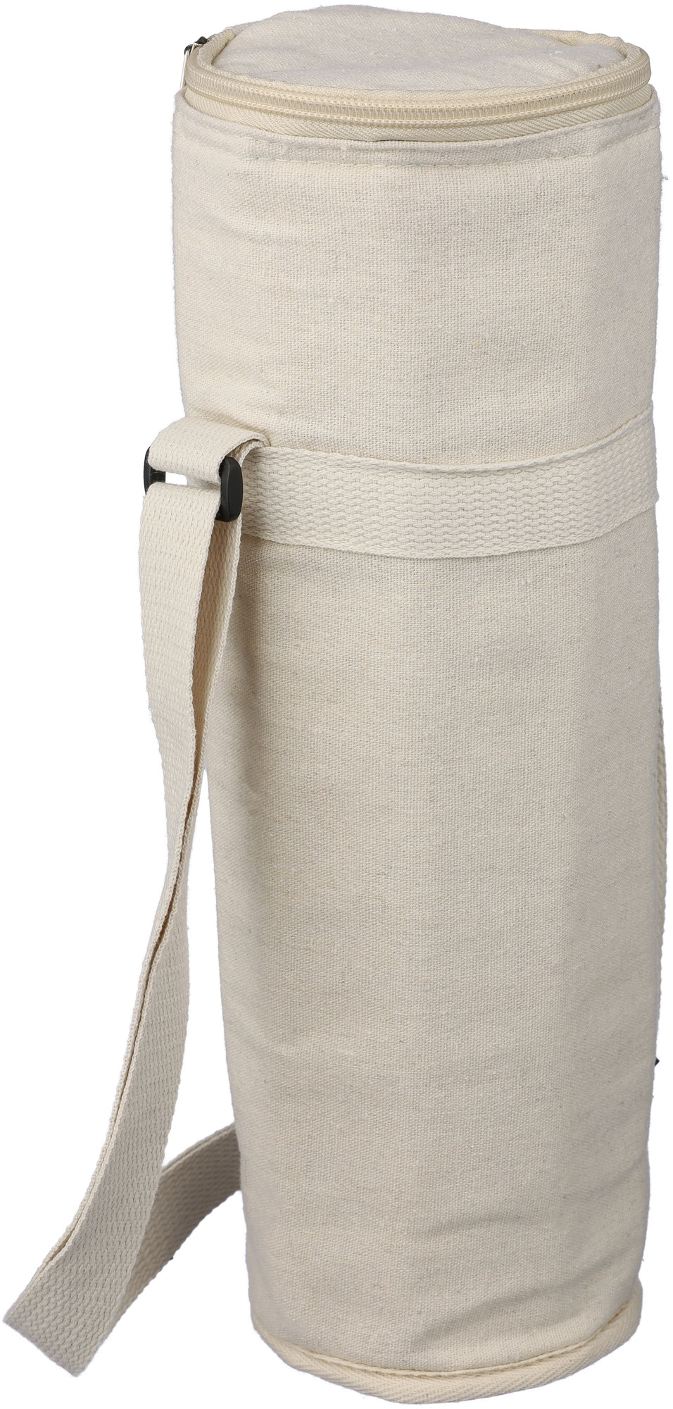 Picture of Recycled cotton cooler bag for one bottle. (270gsm/7.96oz)