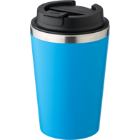 Stainless steel double walled travel mug (350ml) 1042451_018 (Light blue)