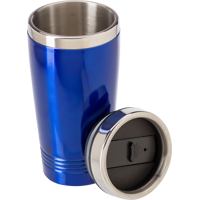 Stainless steel double walled drinking mug (450ml) 709939_005 (Blue)