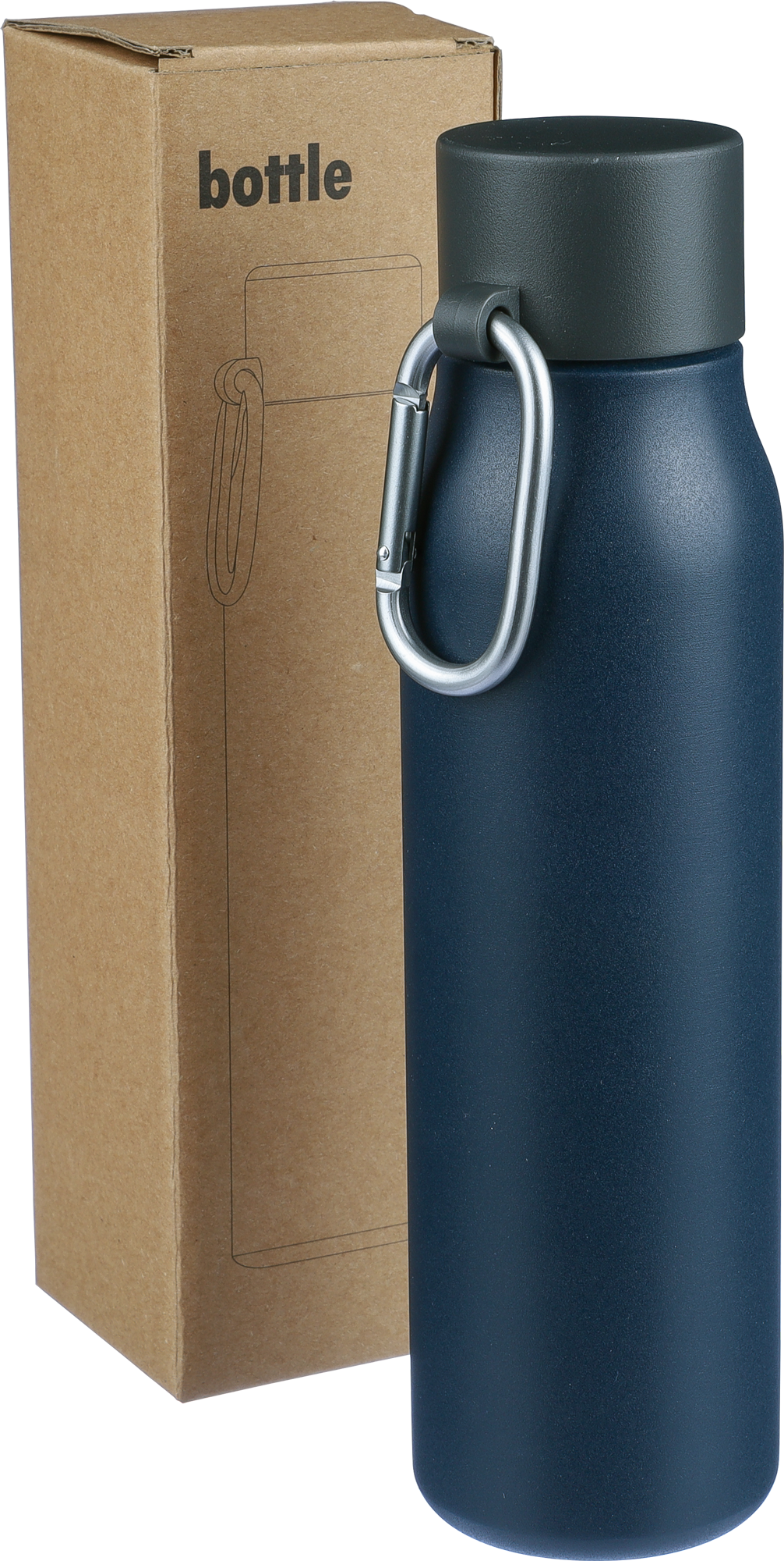 Picture of Recycled stainless steel double walled bottle (600 ml)