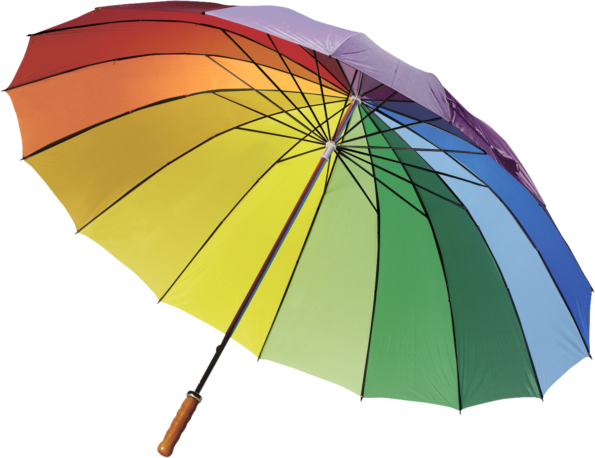 Picture of Rainbow polyester umbrella