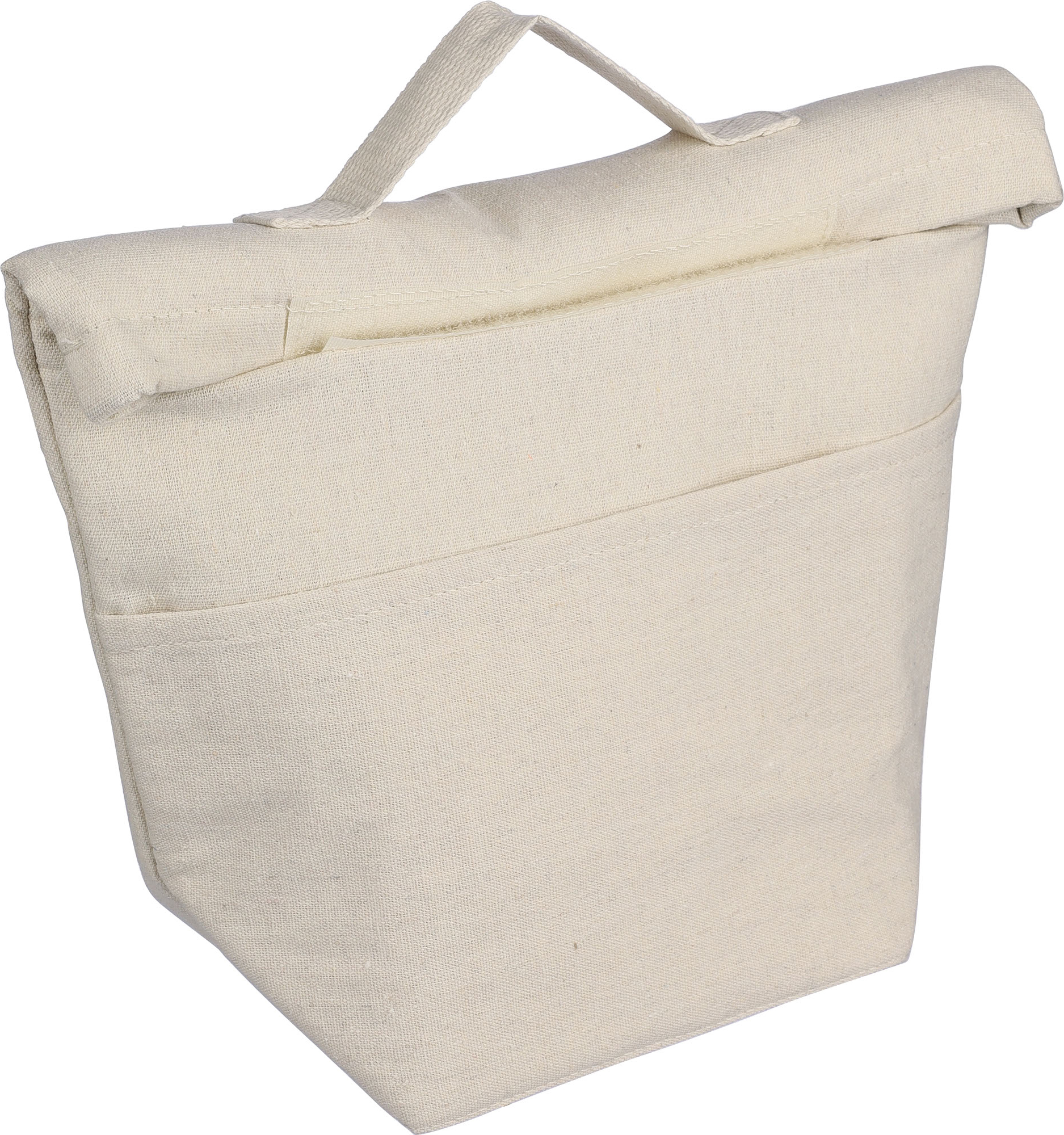 Picture of Recycled cotton rolltop cooler bag (220gsm/6.49oz)