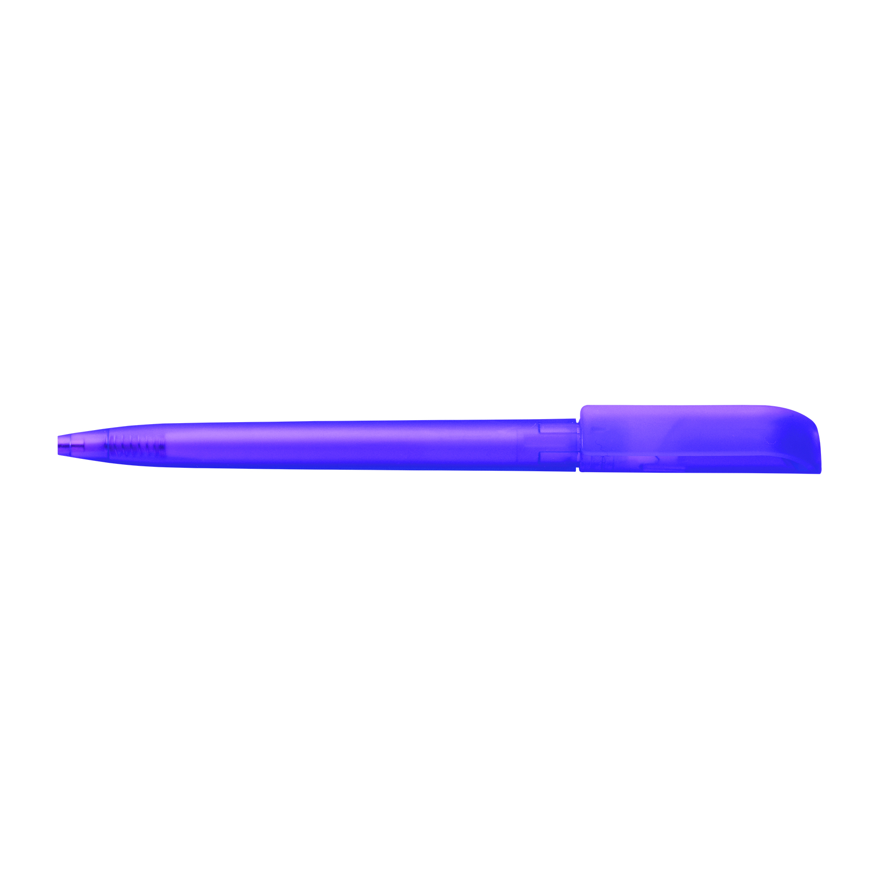 Picture of Twist action frosted plastic ballpen