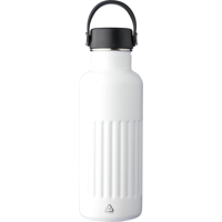 Recycled stainless steel double walled drinking bottle (500ml) 1267379_002 (White)