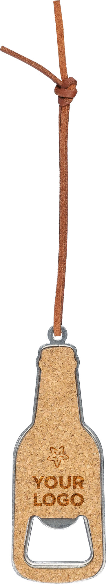 Picture of Cork bottle opener keyring