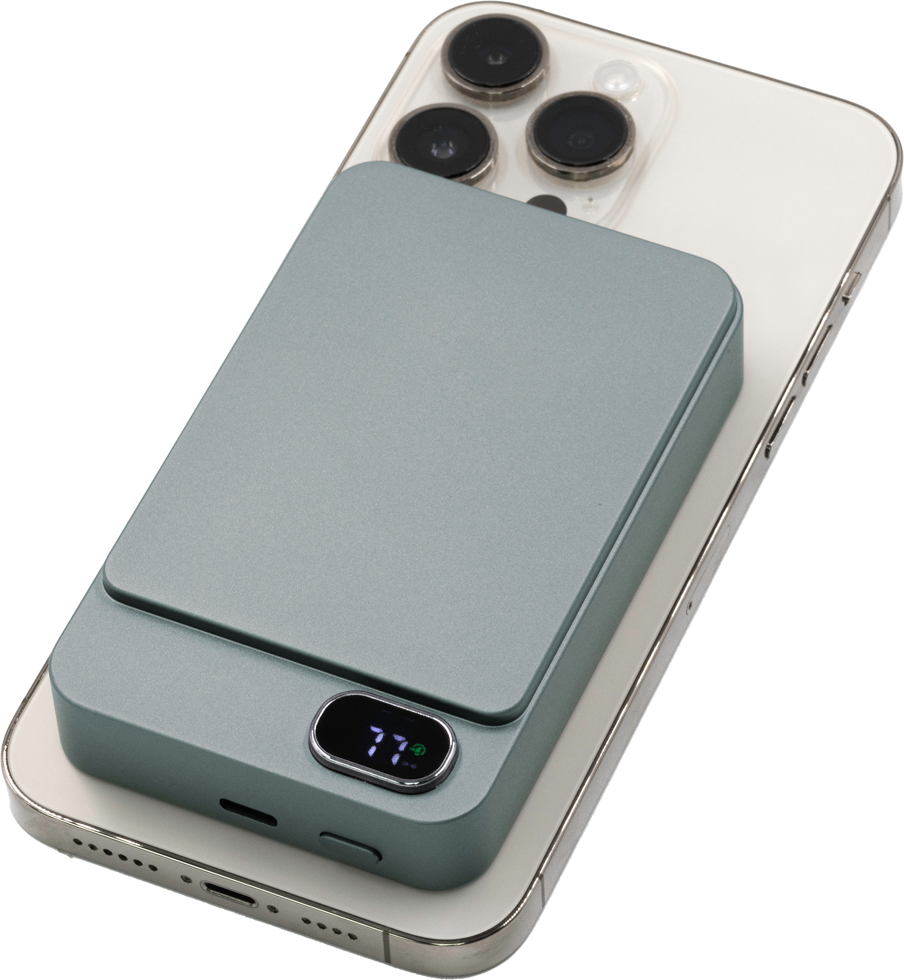 Picture of BrandCharger recycled aluminium wireless power bank. (10000 mAh)