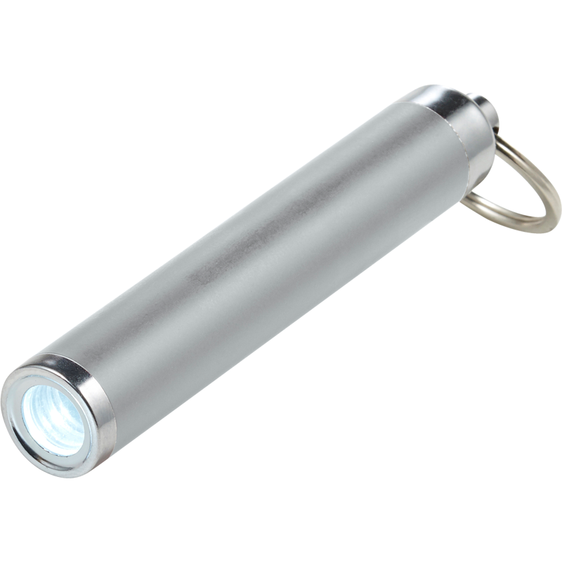 LED flashlight with key ring 8297_032 (Silver)