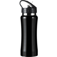 Stainless steel single walled drinking bottle (600ml) 5233_001 (Black)