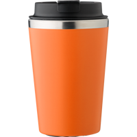 Stainless steel double walled travel mug (350ml) 1042451_007 (Orange)