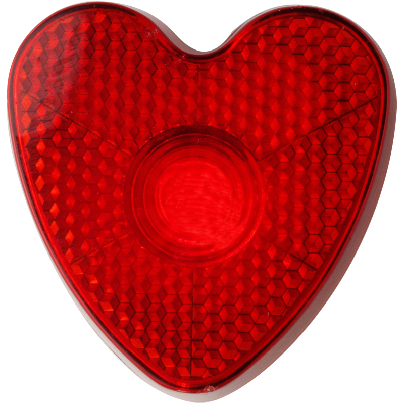 Heart shaped safety light 8105_008 (Red)