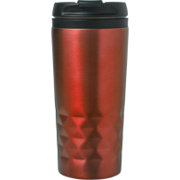 Stainless steel double walled travel mug (300ml) 8240_008 (Red)