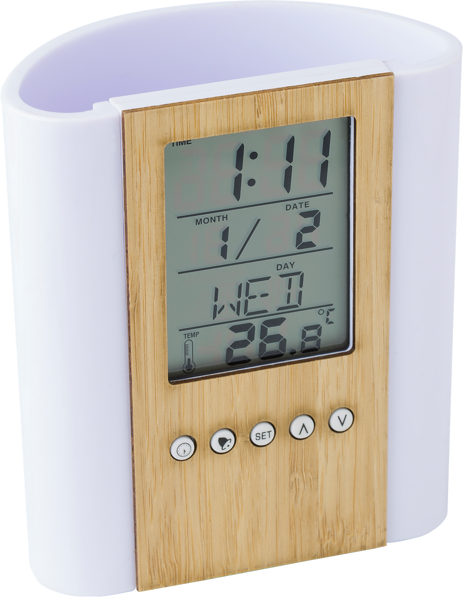 Picture of Bamboo clock and  pen holder