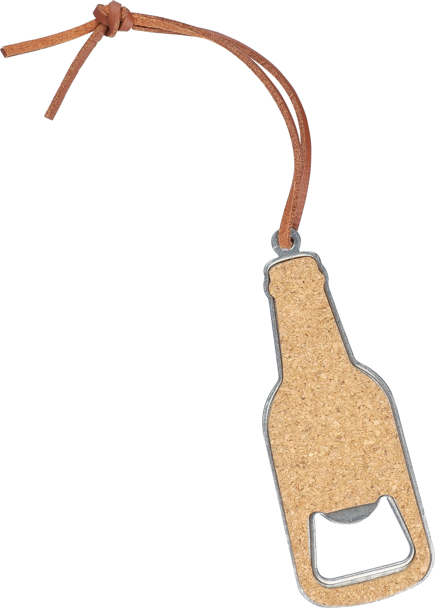 Picture of Cork bottle opener keyring