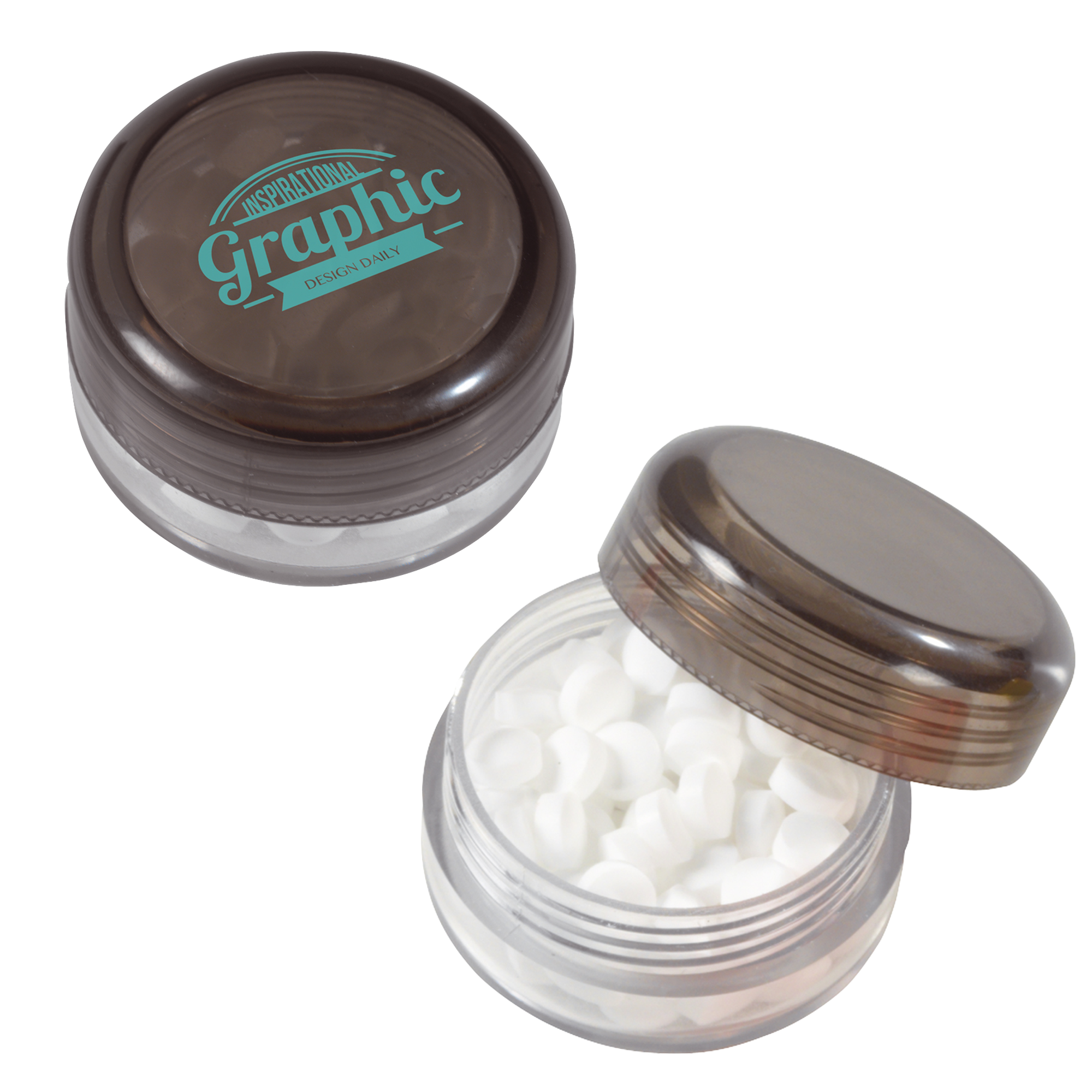 Picture of Round pot with sugar free mints