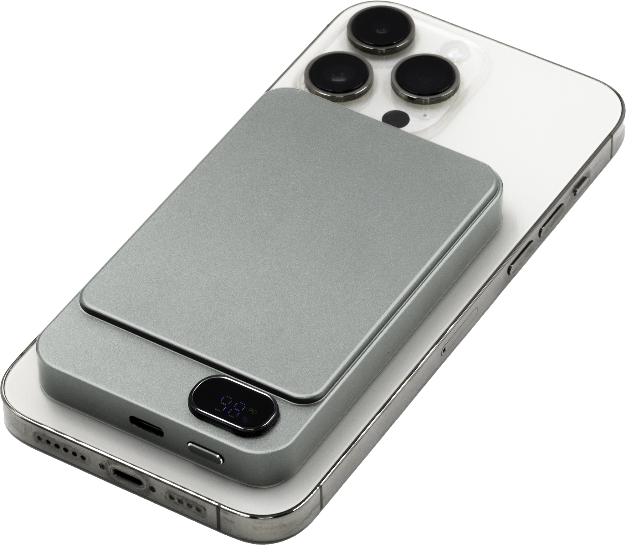 Picture of BrandCharger recycled aluminium wireless power bank. (5000 mAh)