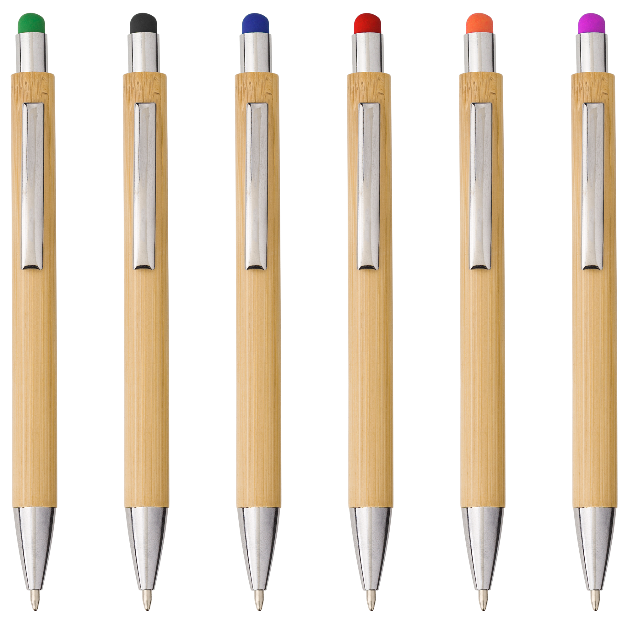 Picture of Bamboo and plastic ballpen