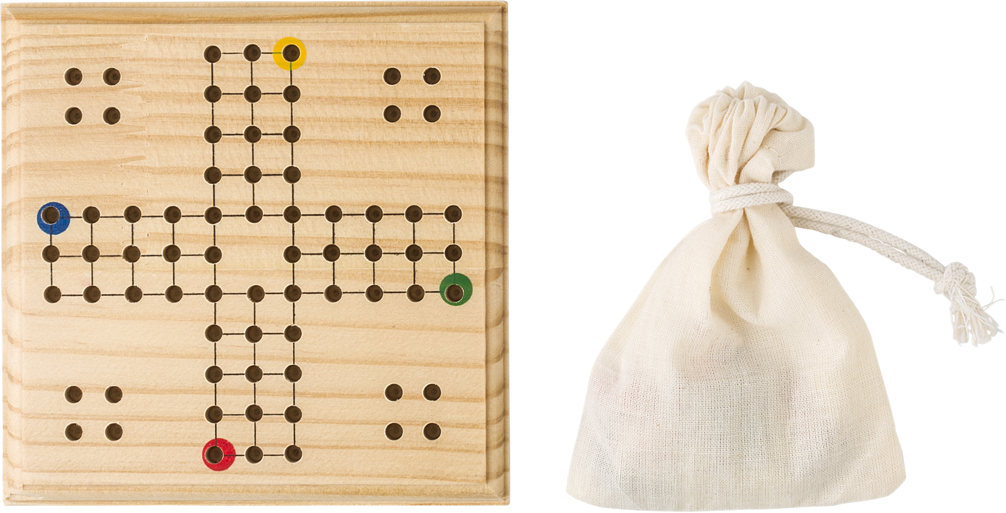Picture of Wooden ludo game