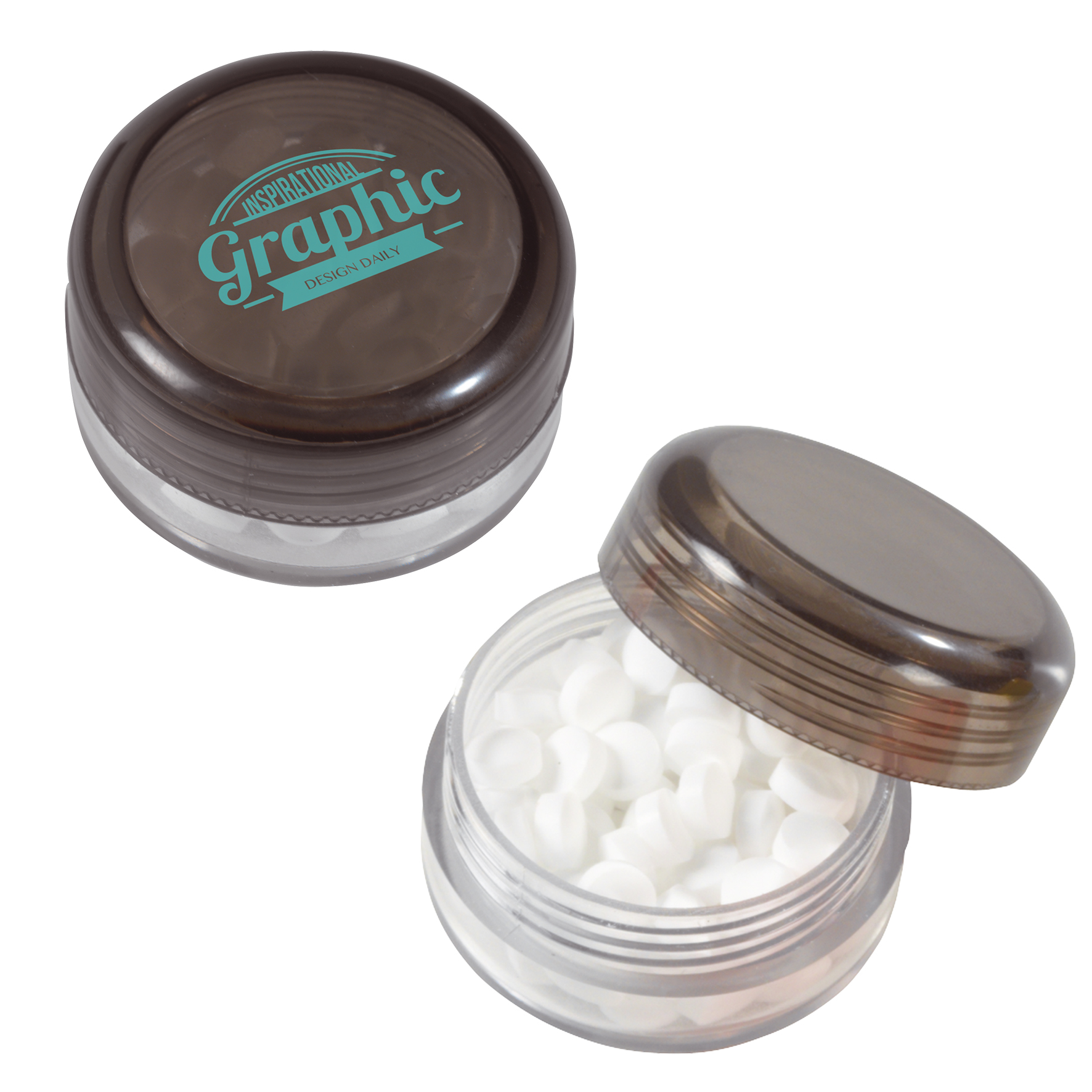 Picture of Round pot with sugar free mints