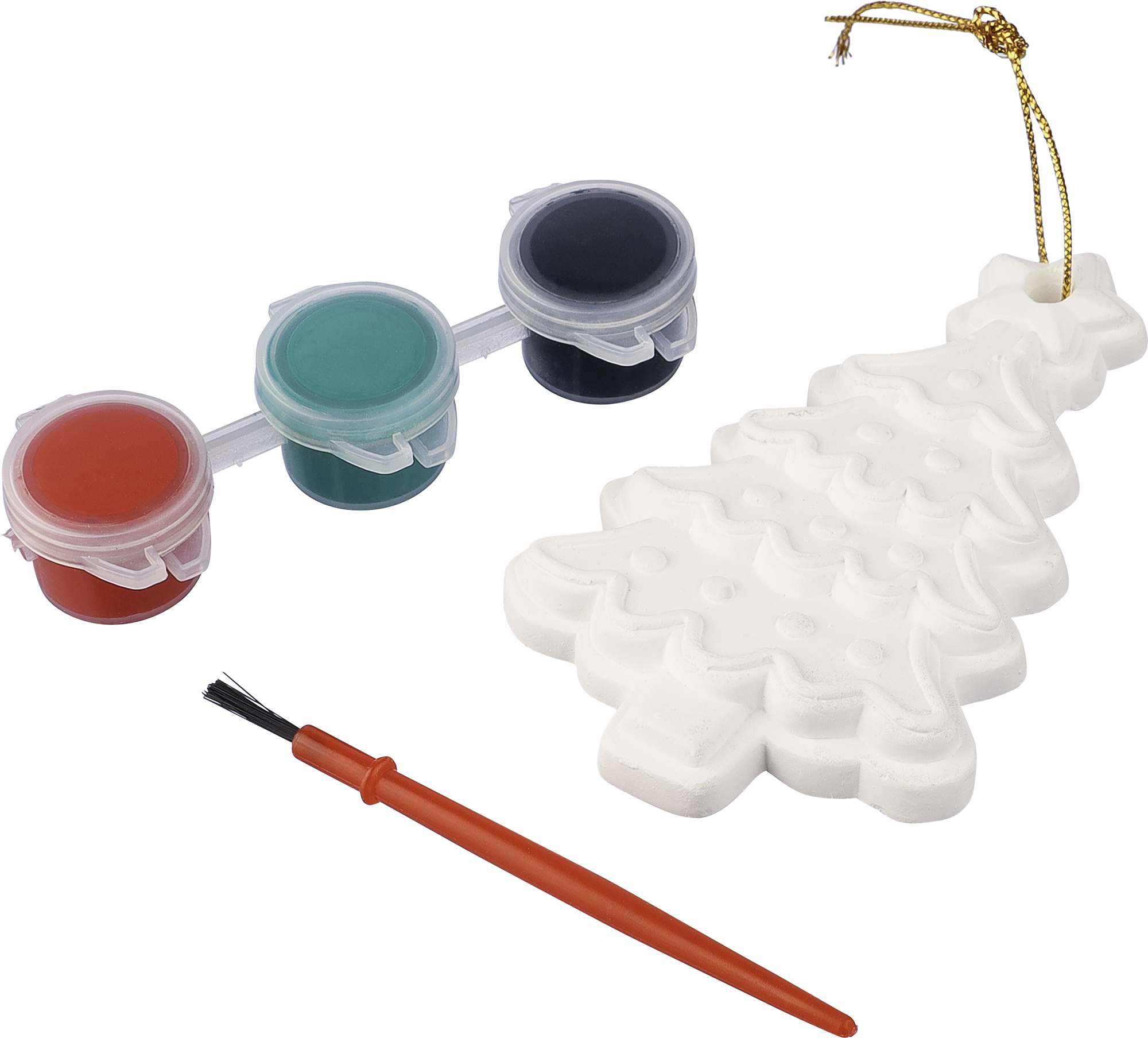 Picture of Christmas tree painting set