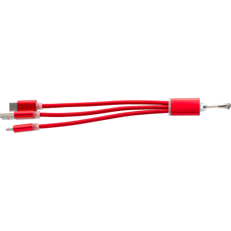 Aluminium cable set 9215_008 (Red)