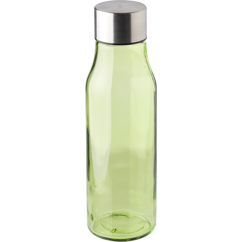 Glass and stainless steel bottle (500ml) 736931_019 (Lime)