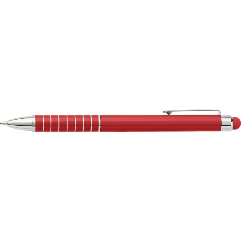 Aluminium ballpen with stylus 0647_008 (Red)