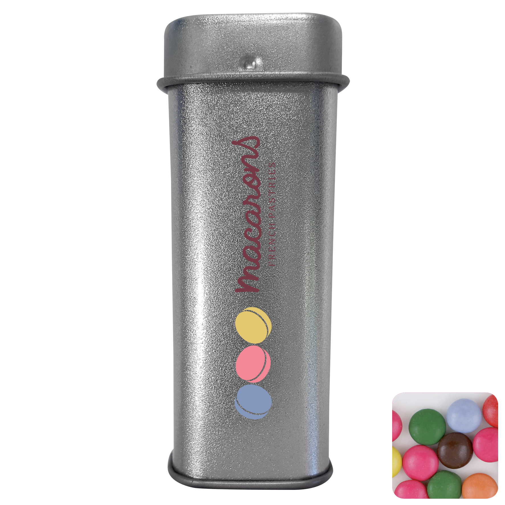 Picture of Tall hinged tin with choco's