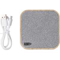 Bamboo & rPET charger 1014854_003 (Grey)