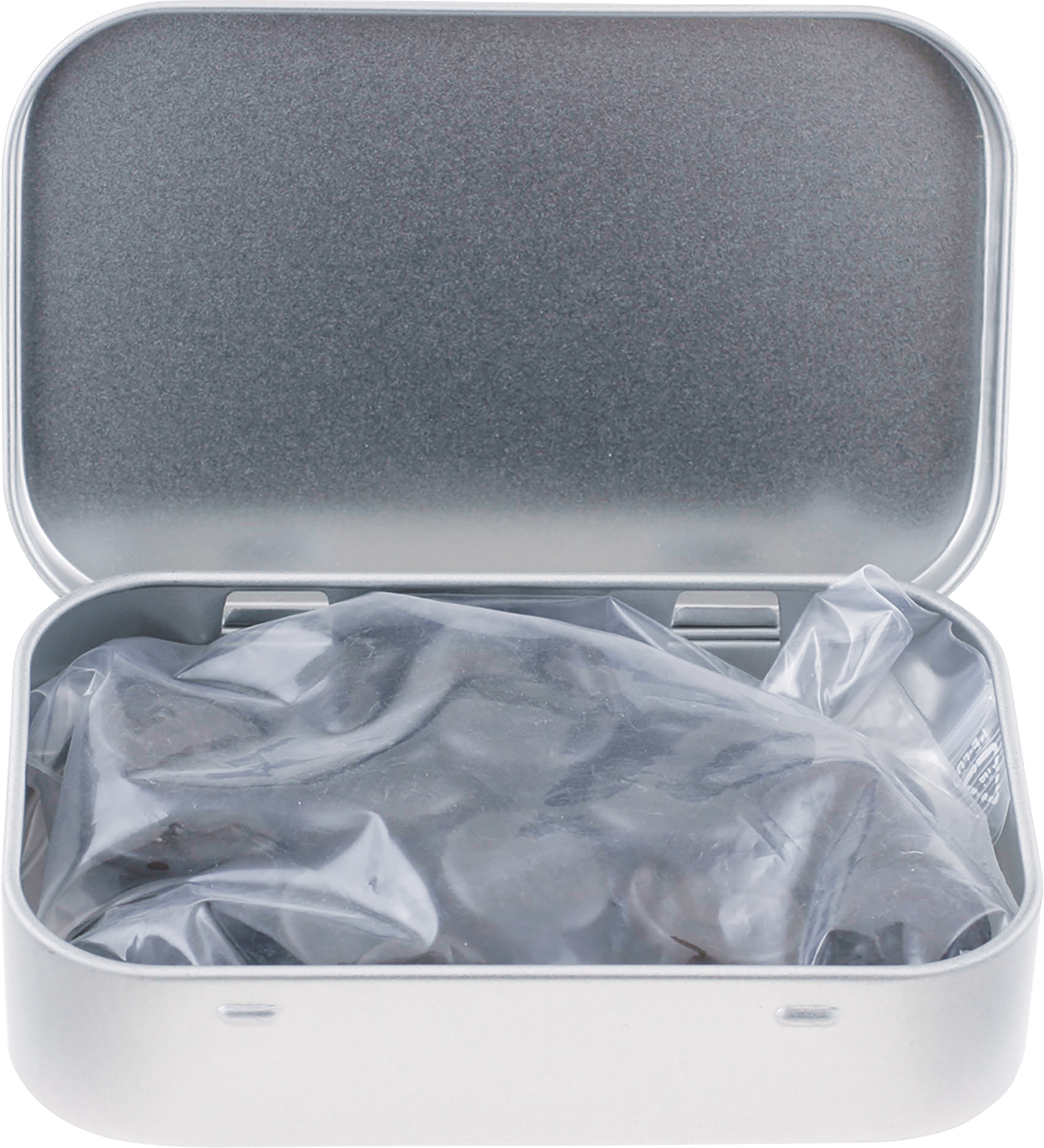 Picture of Large flat hinged tin with Haribo liquorice