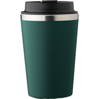 Stainless steel double walled travel mug (350ml) 1042451_004 (Green)