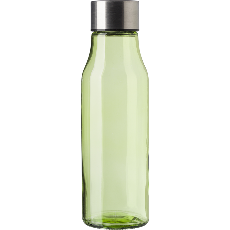 Glass and stainless steel bottle (500ml) 736931_019 (Lime)